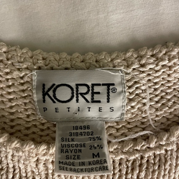 Vintage knit short sleeve top - Picture 4 of 4